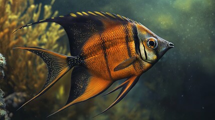 Canvas Print - Colorful fish in the underwater world