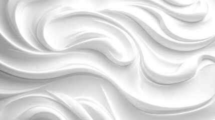 Sticker - Abstract White Fluid Background