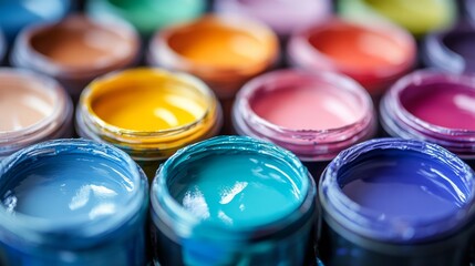 Poster - Colorful Paint Pots