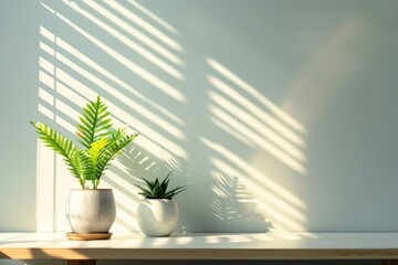 Wall Mural - Office room windowsill plant.