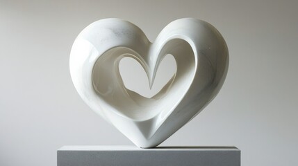 Poster - Abstract Heart Sculpture