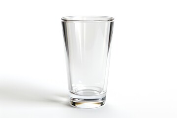 Canvas Print - Clear glass tumbler on white