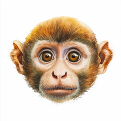 Wall Mural - Monkey Portrait.