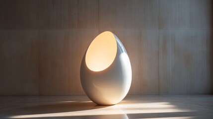 Poster - Modern Abstract Egg Lamp