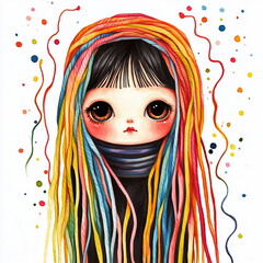 Wall Mural - Rainbow Girl.