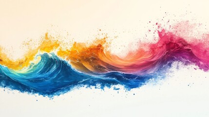 Wall Mural - Abstract Color Wave