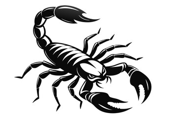 Wall Mural - Scorpion silhouette vector art illustration