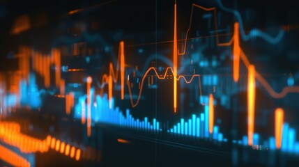 Poster - Abstract Stock Market Data Visualization