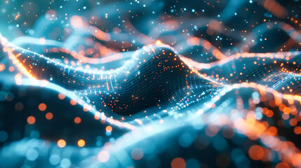 Poster - Abstract advanced technology digital backdround