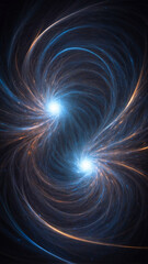 Wall Mural - The quantum field, a swirling dance of energy and matter
