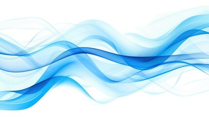 Wall Mural - Abstract Blue Waves Background