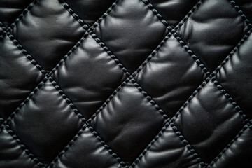 Poster - Black Quilted Background