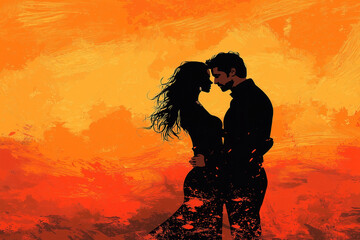 Wall Mural - Tango Background