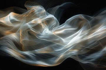 Sticker - Light abstract pattern smoke.