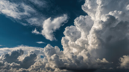 Wall Mural - blue sky with clouds