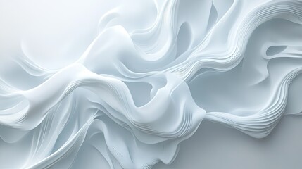 Poster - A white background with swirling, wave-like patterns that create a sense of movement and flow.