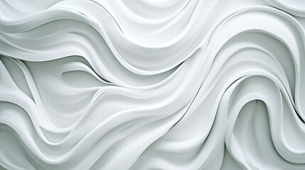 Poster - A white background with swirling, wave-like patterns that create a sense of movement and flow.
