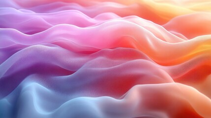 Abstract Fabric Texture in Rainbow Hues