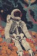 © Rawpixel.com - Skeleton and astronaut drawing sketch comics.