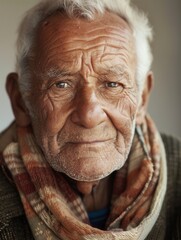 Aufkleber - Capturing the essence of wisdom and tranquility, the elderly men from diverse ethnic groups express deep life experiences and calmness. Generative AI