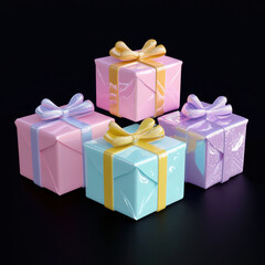 Canvas Print - Colorful Gift Boxes.