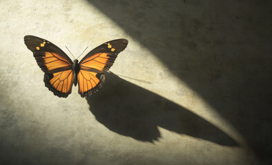 Canvas Print - Butterfly Shadow.