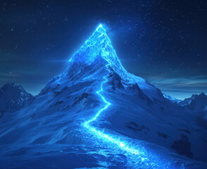 Wall Mural - Mountain Path to the Stars.