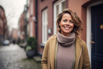 Wall Mural - Portrait of a middle aged Caucasian body positive woman