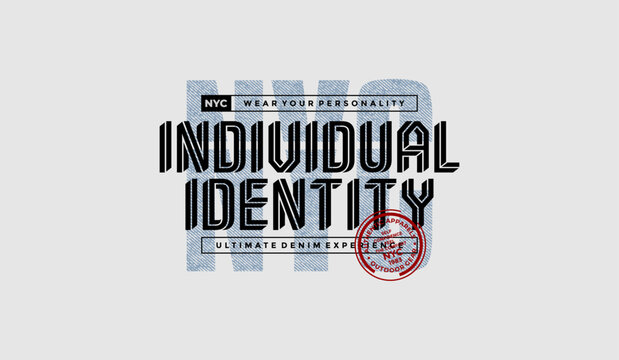 Urban edge, identity, unlimited, abstract typography motivational quotes modern design slogan. Vector illustration graphics print t shirt, apparel, background, poster, banner, postcard or social media