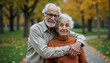 © Ali Hamza Tullah - Indian/asian Senior couple video chatting on tablet/computer while sitting at couch or in garden at home, selective focus