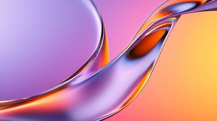Poster - A vibrant and dynamic abstract background featuring a colorful, liquid swirl. The swirl is a vibrant purple and orange, creating a sense of movement and energy.  It suggests themes of fluidity, energy
