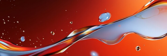 Poster - an abstract digital artwork featuring flowing liquid swirls in vibrant colors. the liquid creates in
