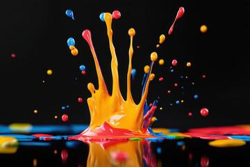 Poster - Colorful Paint Splash.