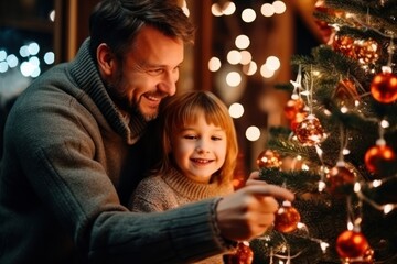 Poster - Christmas christmas cheerful family.