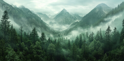 Poster - Misty Mountain Forest.