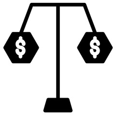 Wall Mural - Finance Trading Business Glyph Icon