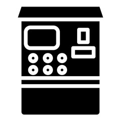 Poster - Atm Cash Machine Glyph Icon