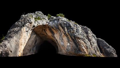 Cave isolated on transparent background