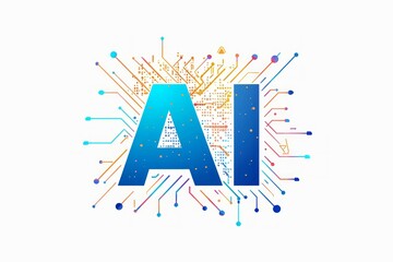 Tech AI concept controlling technological tools and intelligent robots. Development of an artificial code of ethics chips artificial intelligence science concept