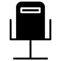 Poster - Chair Furniture Interior Glyph Icon