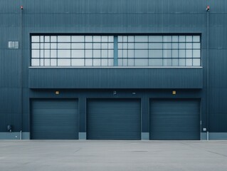 Modern metal and wood detailed garage door from the front