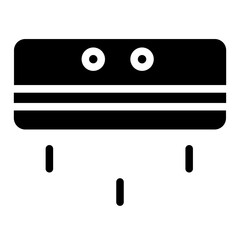 Sticker - Air Blow Curtain Glyph Icon