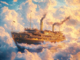 Canvas Print - ship in the sea