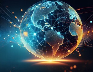 Poster - World wide web concept, network