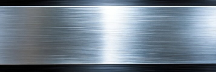 Wall Mural - Stainless steel or aluminium brushed shiny metal texture. Abstract metallic background for design