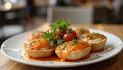 Canvas Print - Delicious appetizers ready to be savored