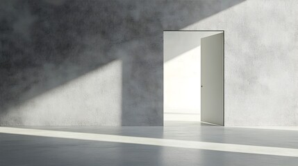 Poster - A conceptual image depicting a mirror reflecting the illusion of a door that doesn t physically exist creating a sense of mystery and the unknown