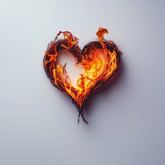 Aufkleber - An isolated transparent png of a shining heart shape is created.