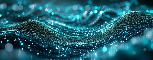 Leinwandbilder - Providing digital background for tech, AI, data, audio, graphics, and more