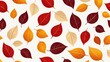 © JP STUDIO LAB - A pattern of falling leaves in autumn colors, creating a seasonal, nature-inspired design